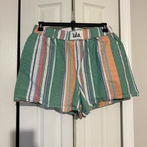 Dressed in LALA Multicolor Striped Boxer Shorts